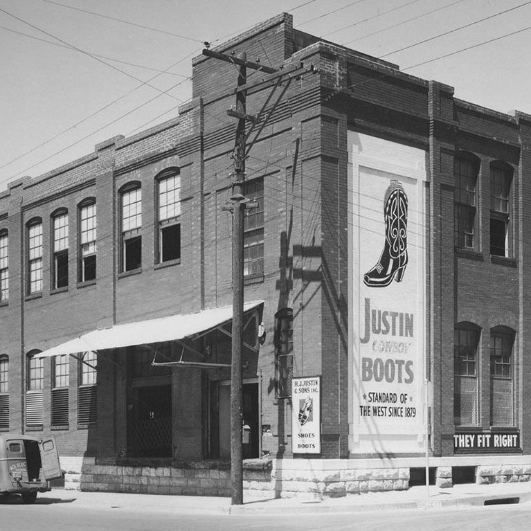 Old Justin boots Factory building.