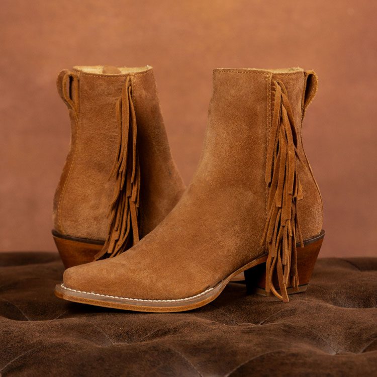 Bev 7" Bootie in Brown.