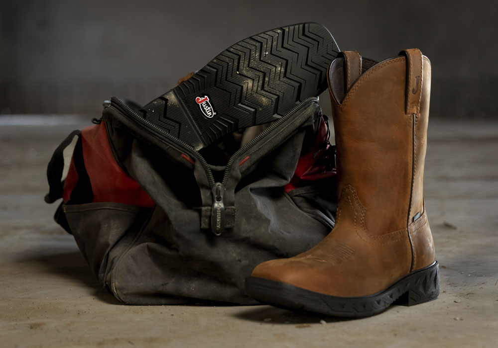 The Trencher 11" Western Work Boot in Brown.